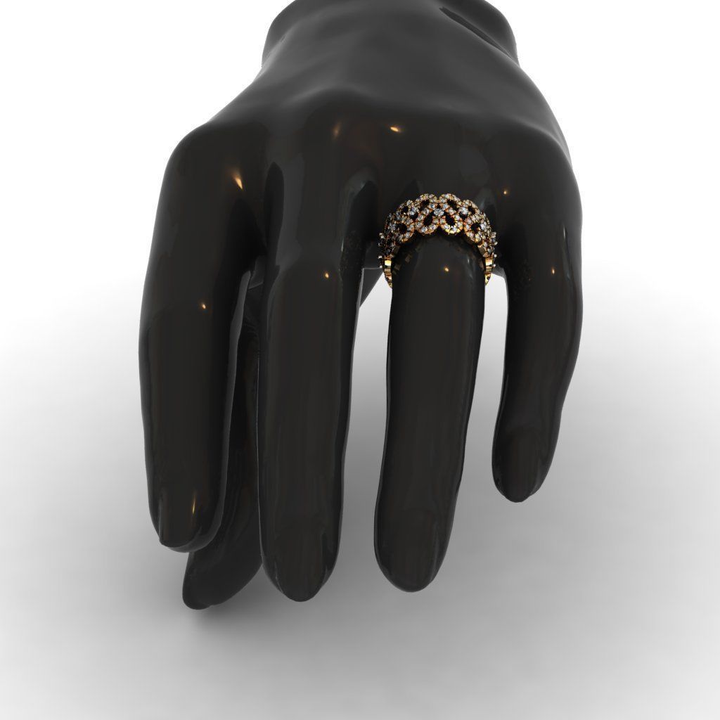 Diamond Ring 3D print model 3D print model_8