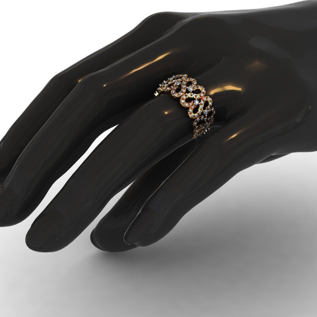 Diamond Ring 3D print model 3D print model_9