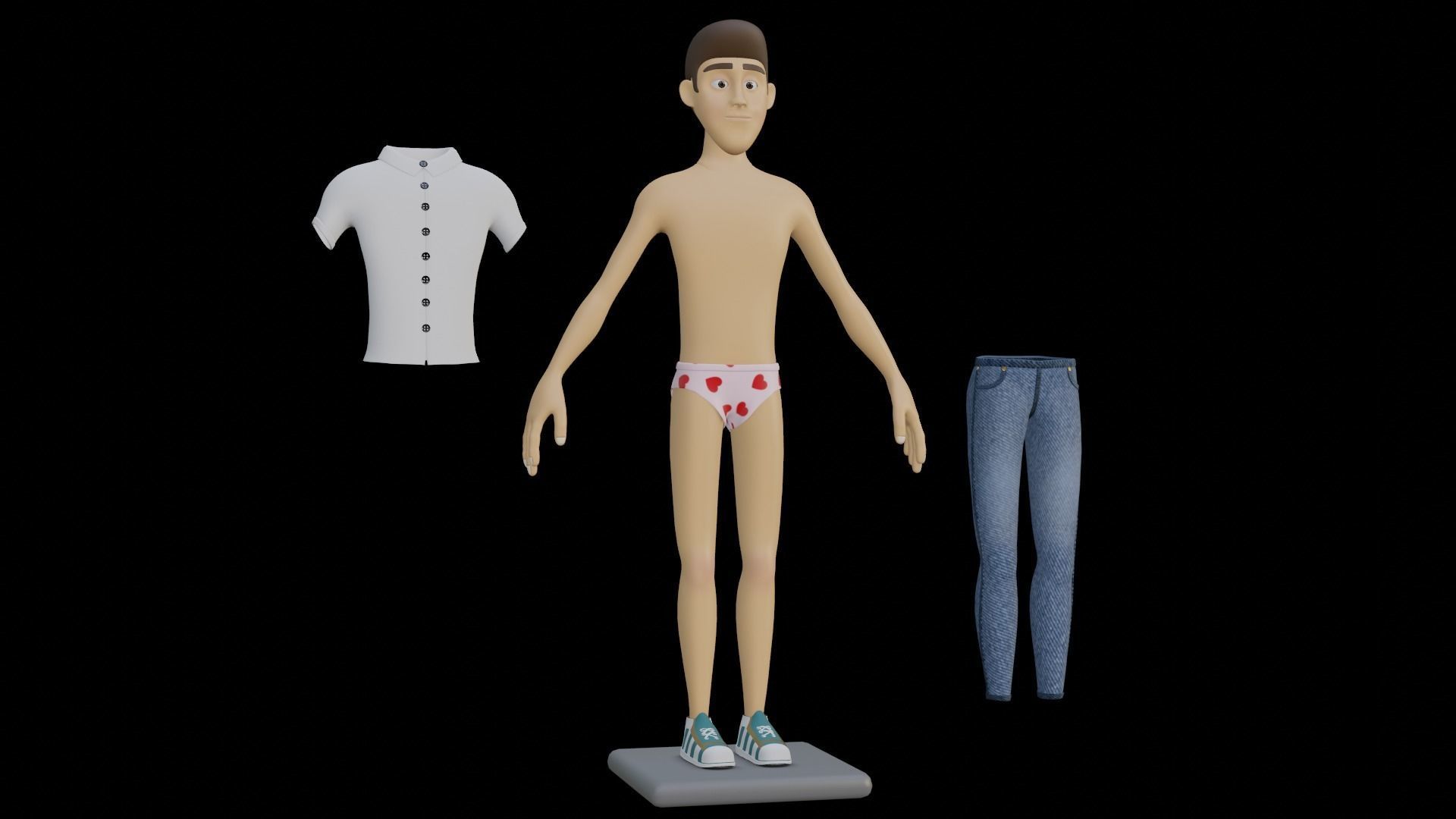 Alfred Full Body 3D model_4