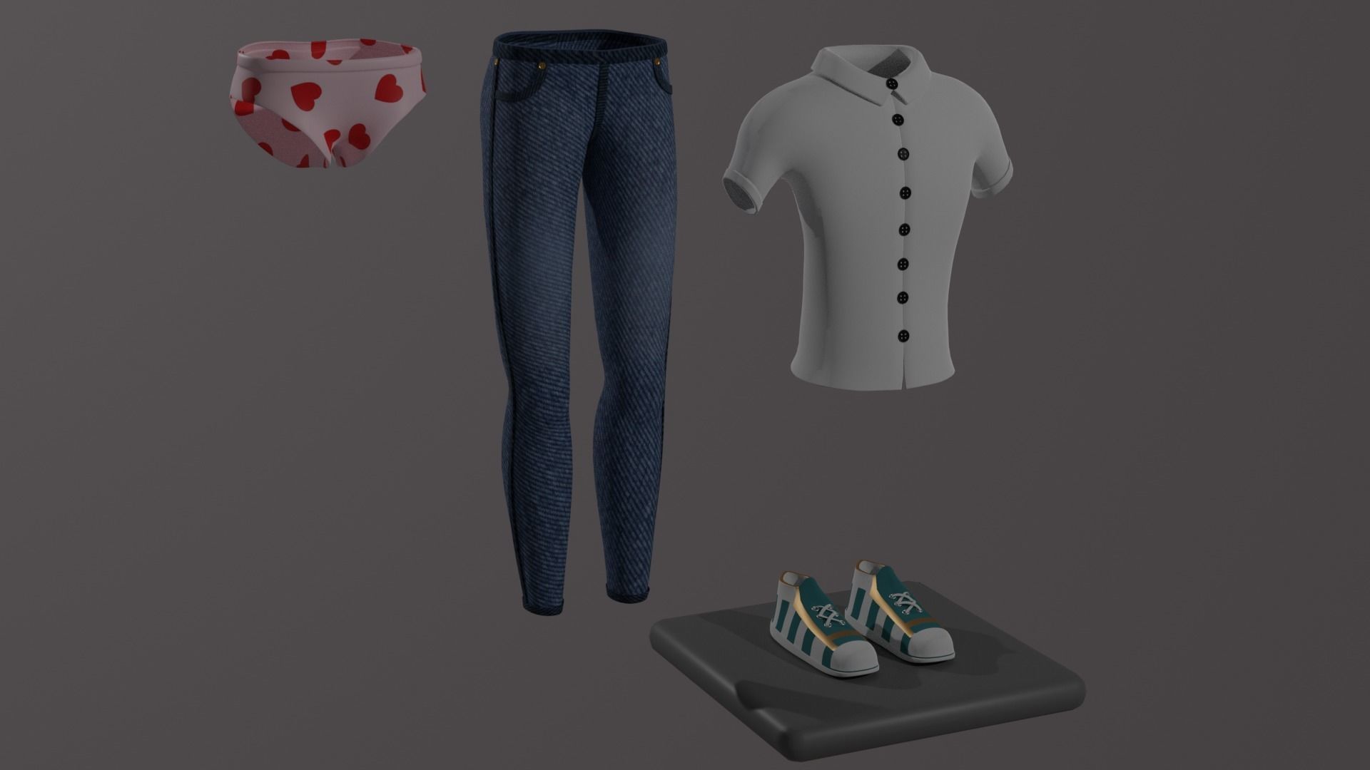 Alfred Full Body 3D model_15