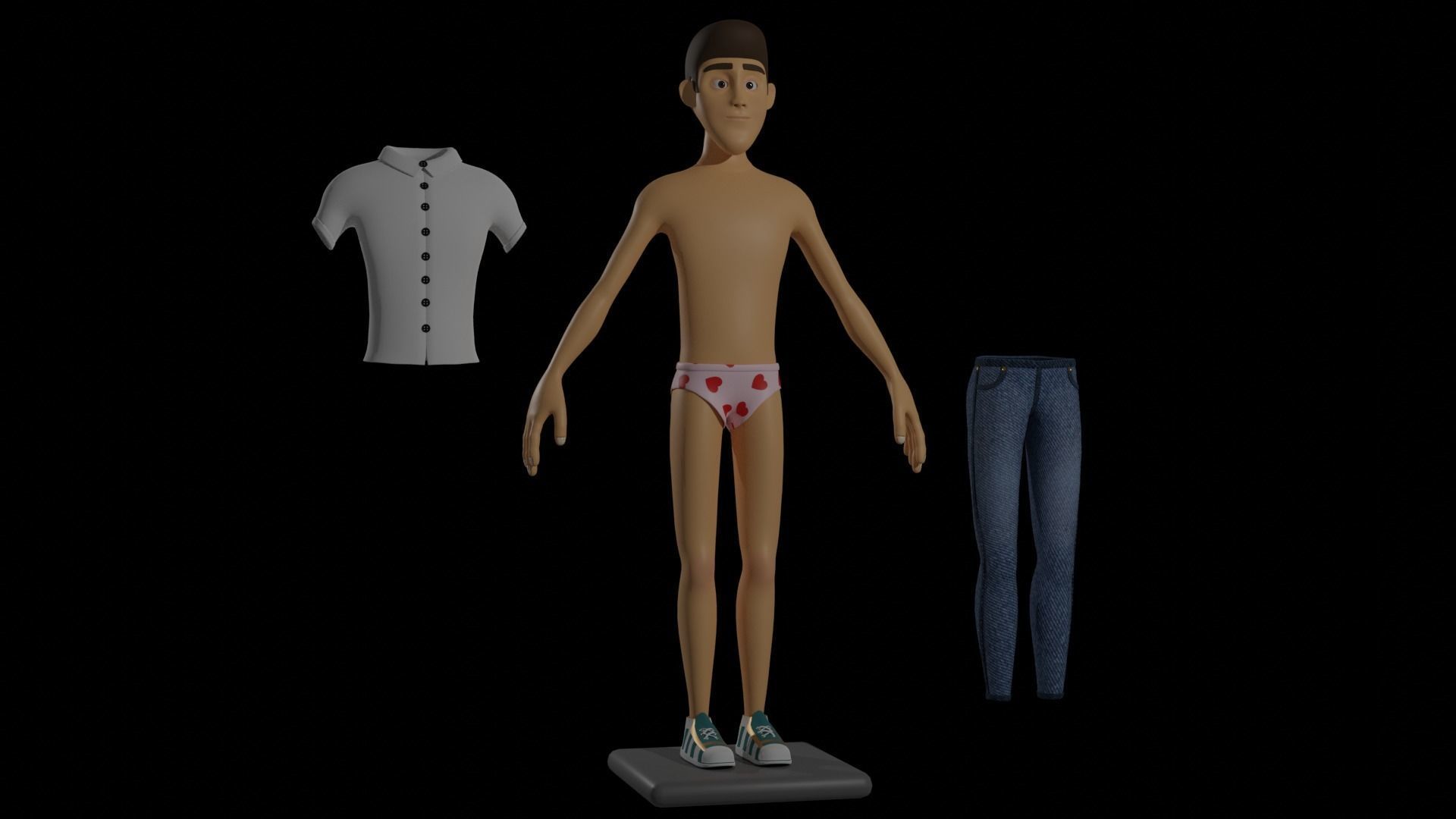 Alfred Full Body 3D model_5