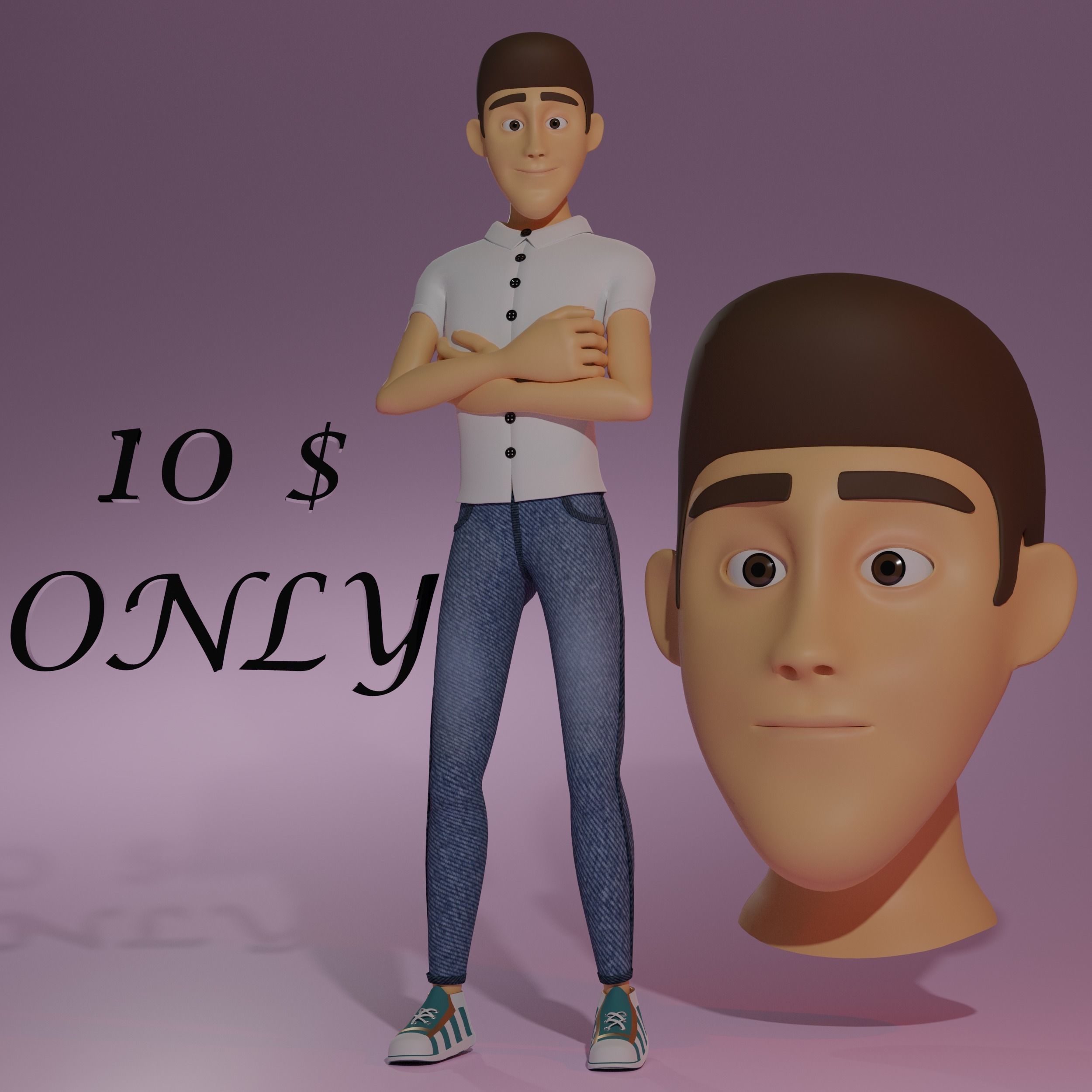 Alfred Full Body 3D model_1