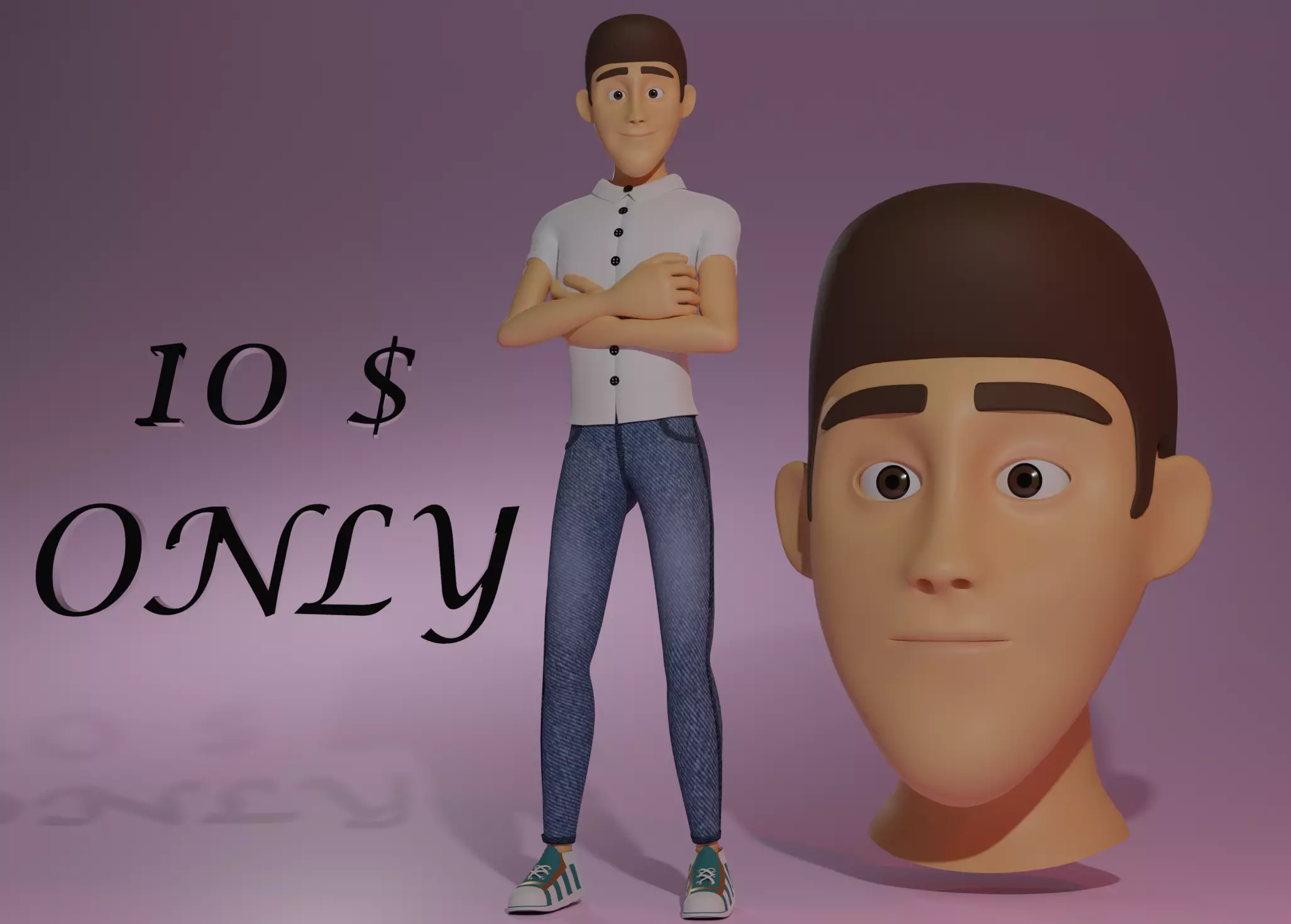 Alfred Full Body 3D model_0