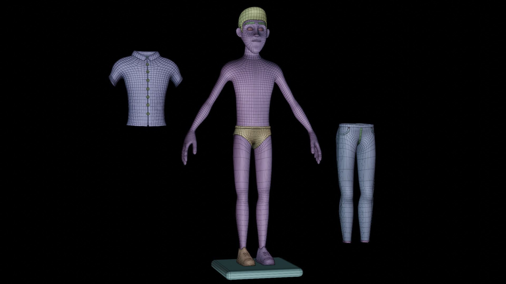 Alfred Full Body 3D model_2