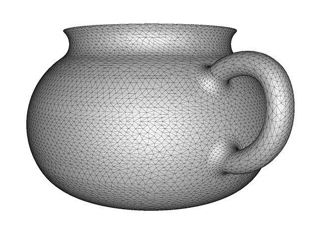 Classic Copper Pot Low-poly 3D model_4