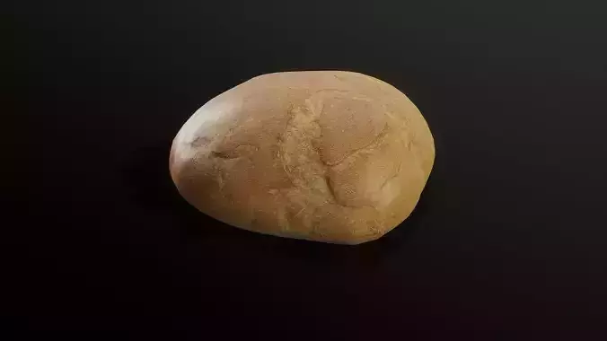 3D Scan Black Bread 01