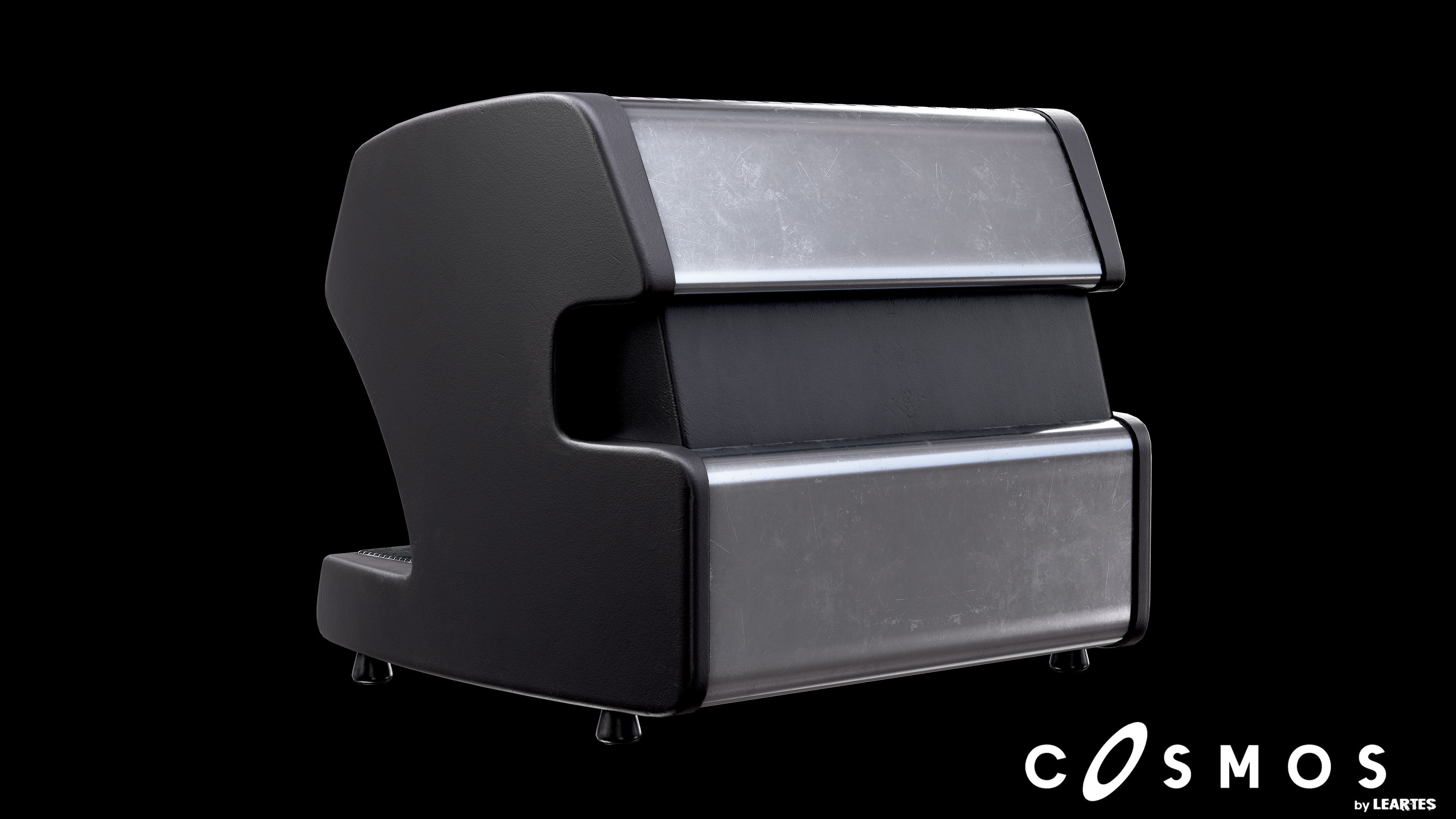 Coffee Machine Low-poly 3D model_4