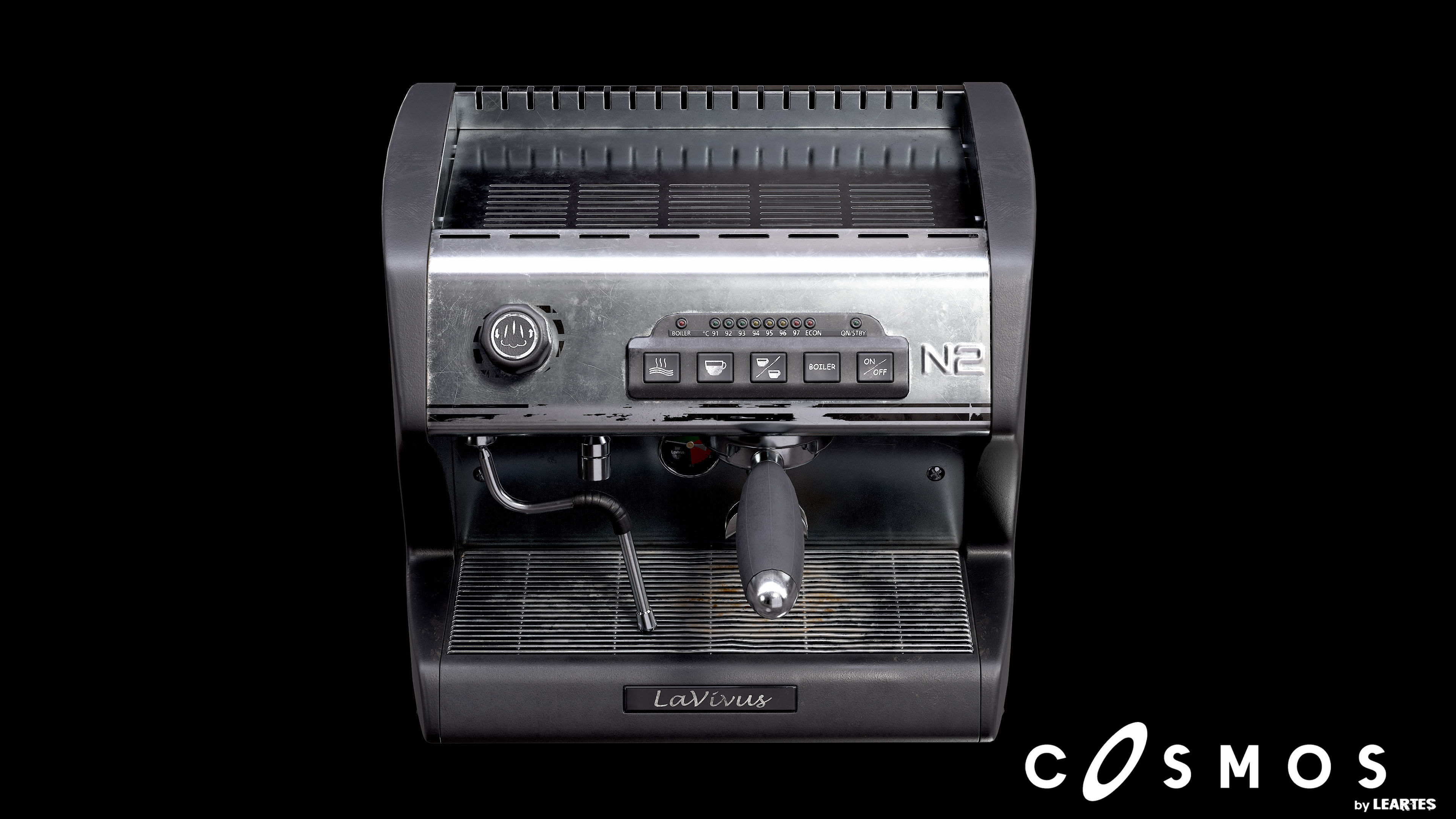 Coffee Machine Low-poly 3D model_2