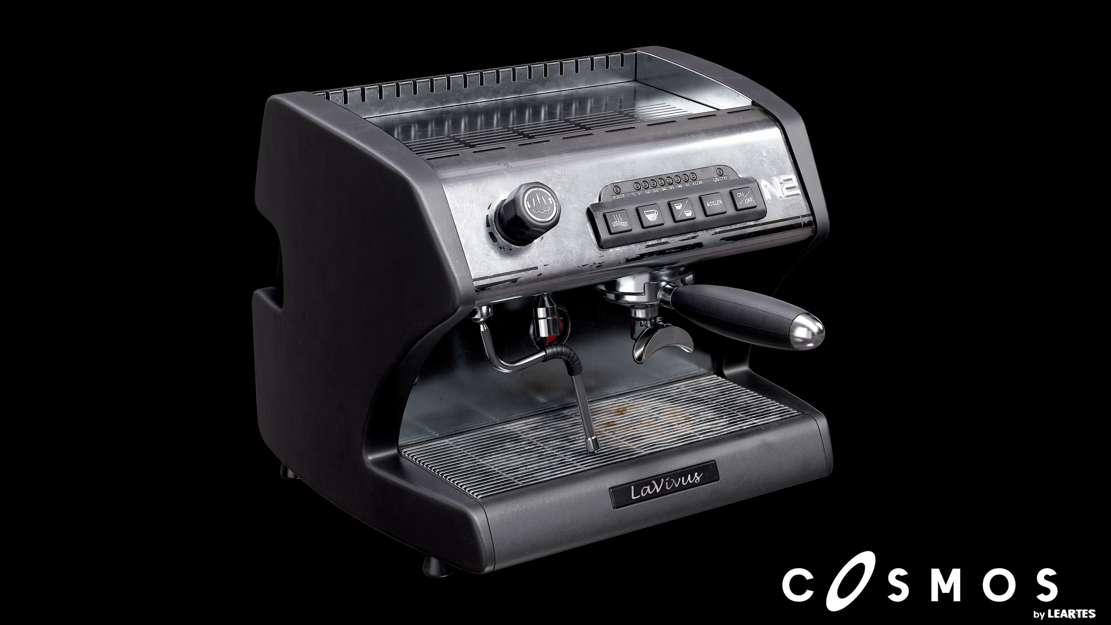 Coffee Machine Low-poly 3D model_1