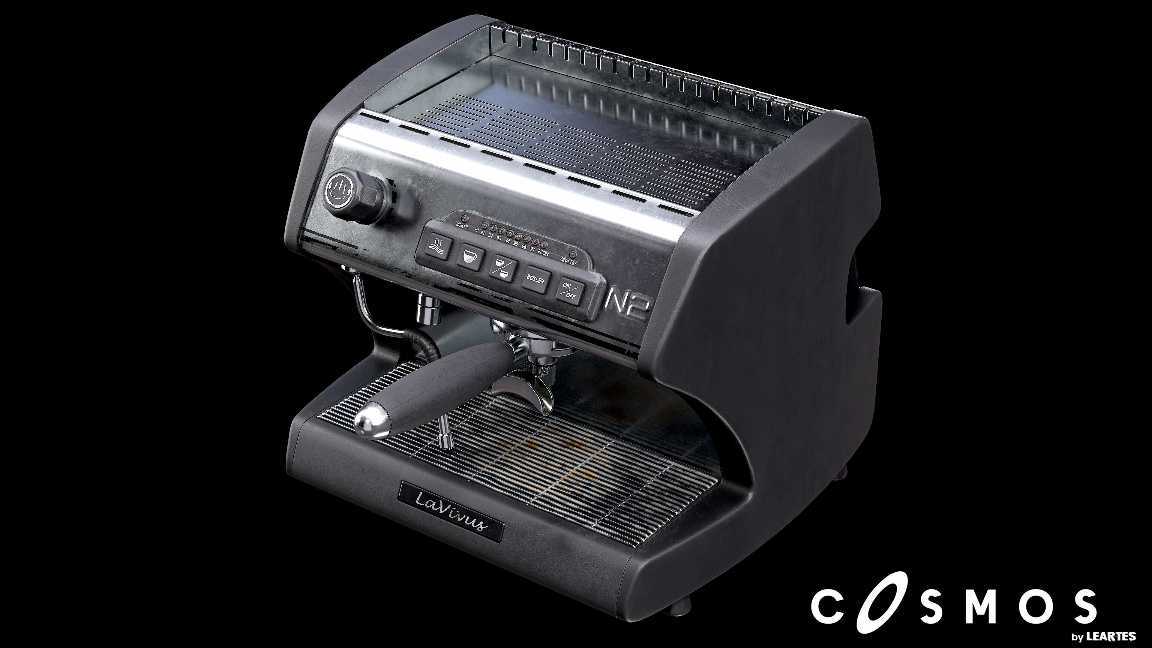 Coffee Machine Low-poly 3D model_3