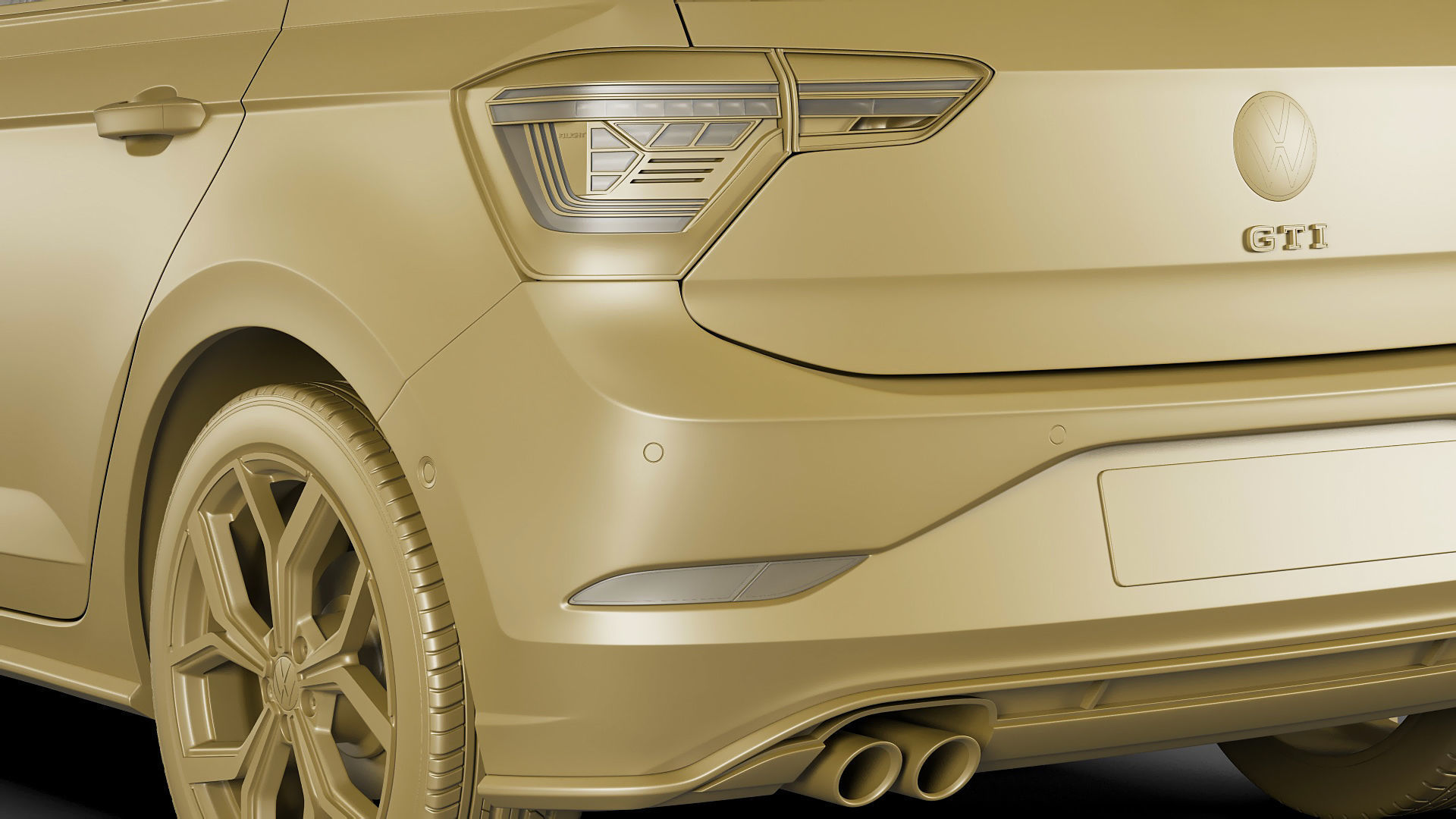 Volkswagen Polo GTI 2022 3D model_21
