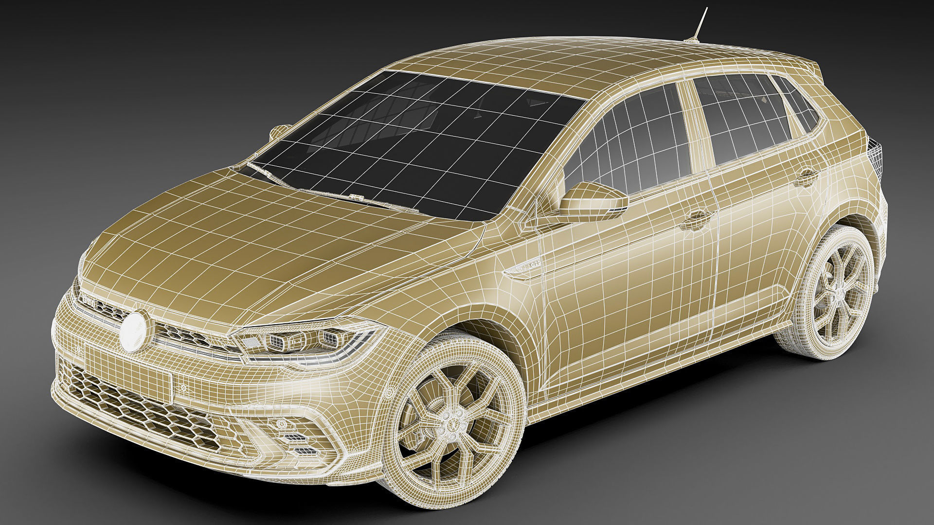 Volkswagen Polo GTI 2022 3D model_22