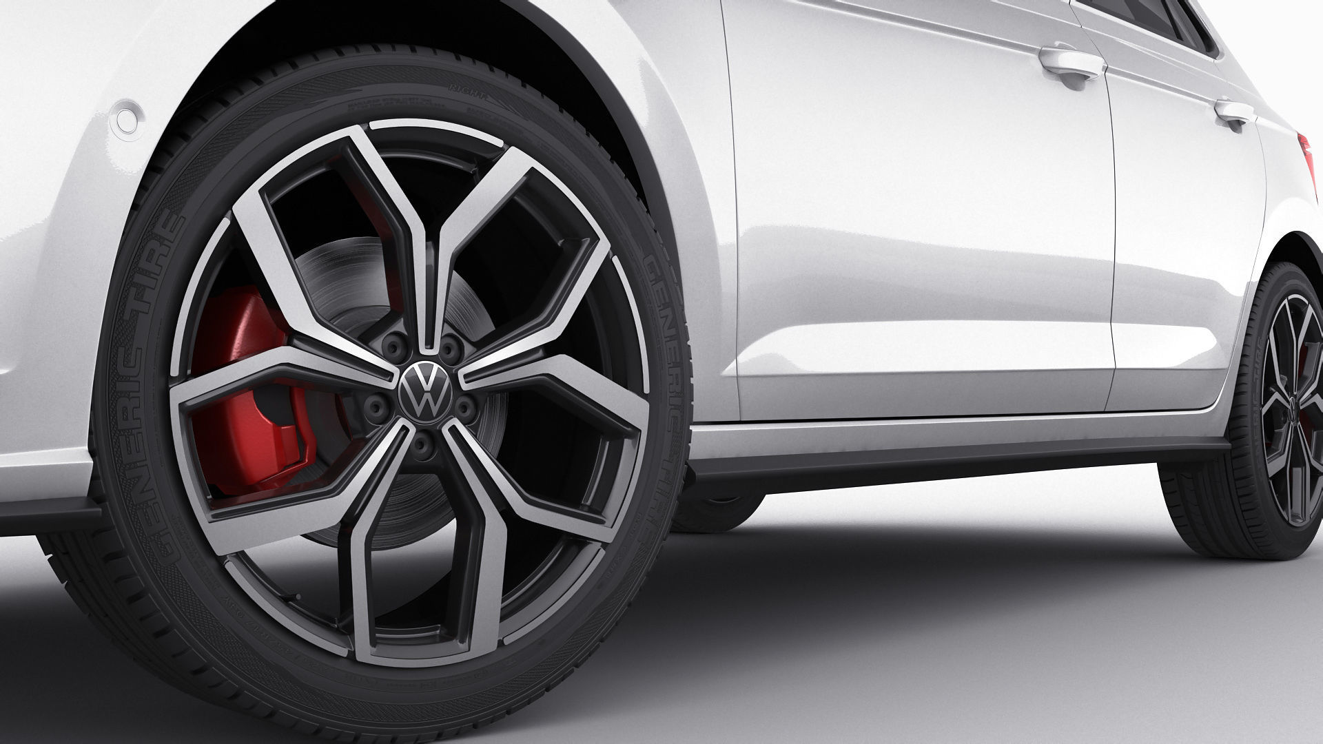 Volkswagen Polo GTI 2022 3D model_12