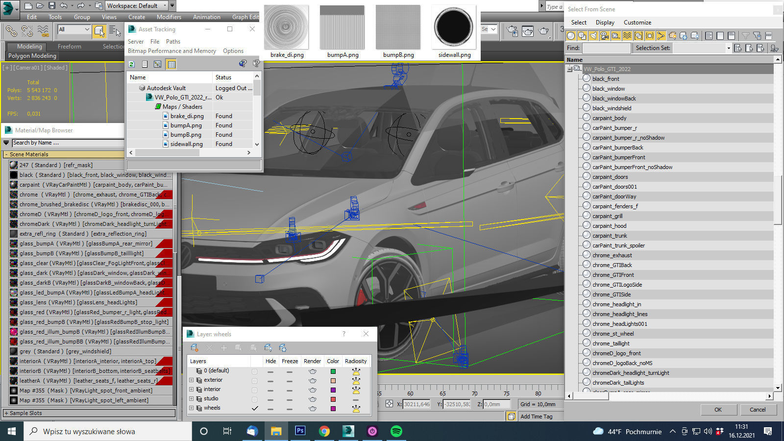 Volkswagen Polo GTI 2022 3D model_25