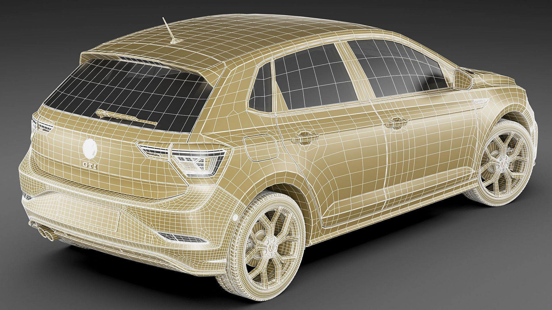 Volkswagen Polo GTI 2022 3D model_23