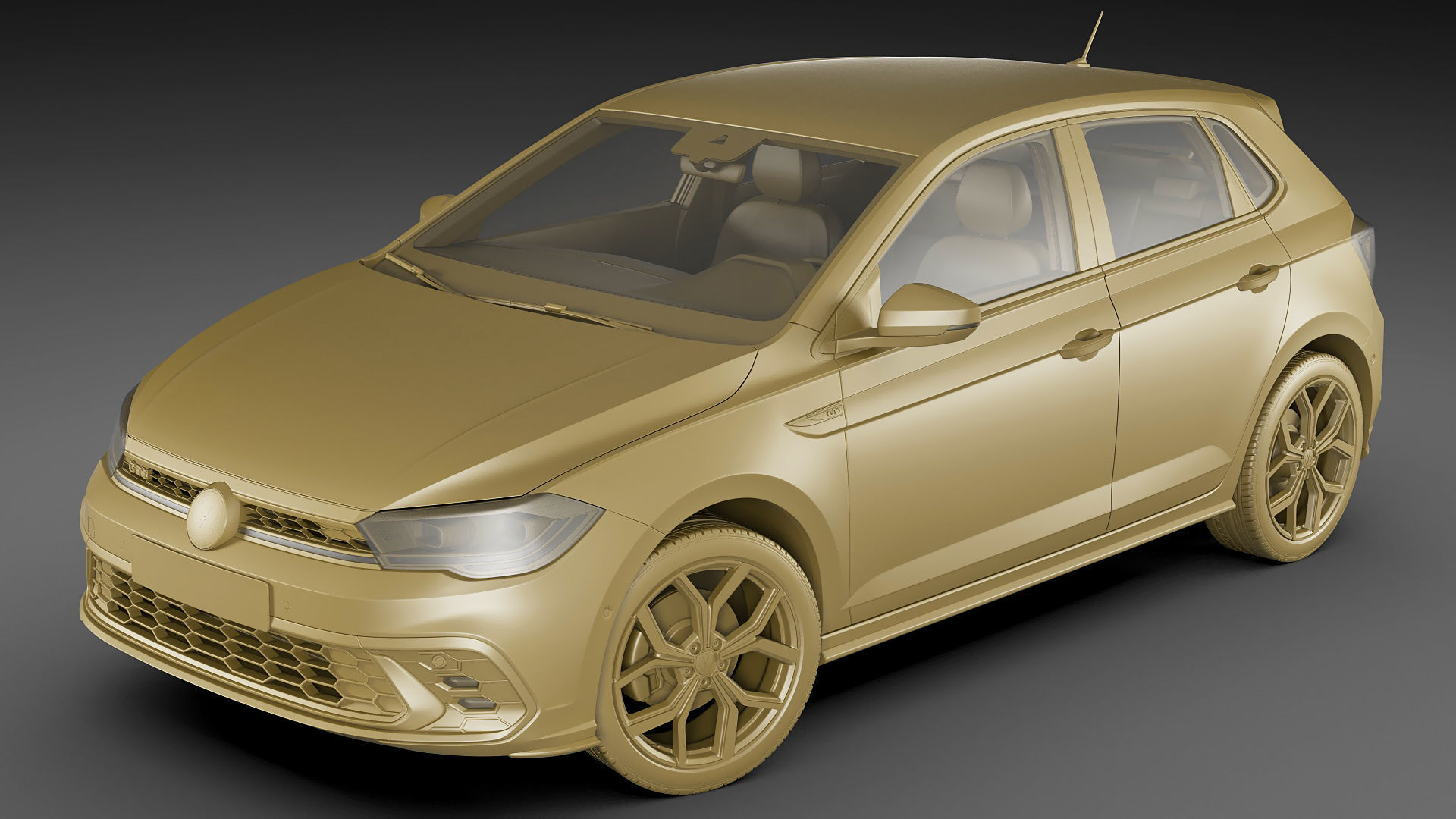 Volkswagen Polo GTI 2022 3D model_18