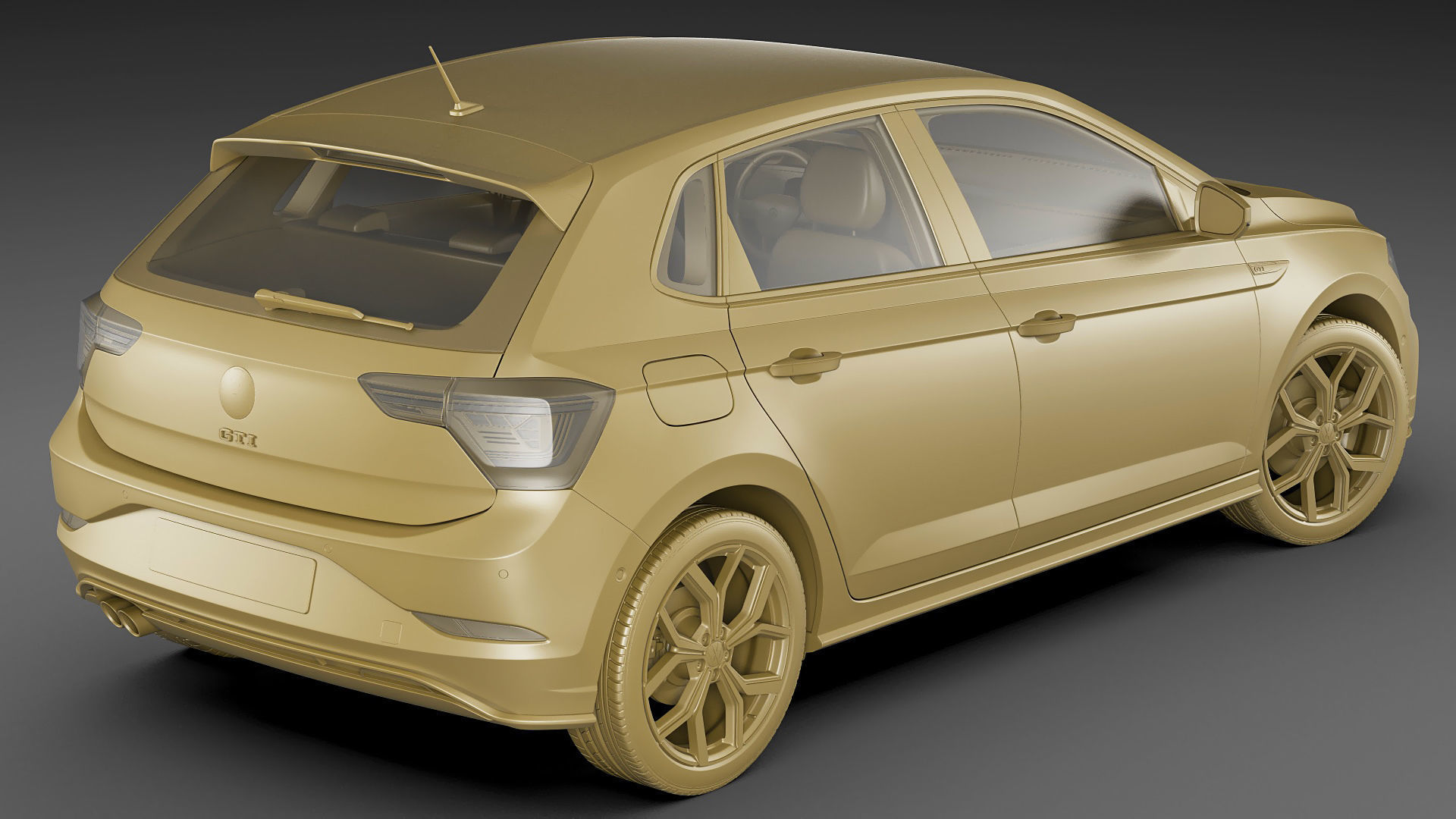 Volkswagen Polo GTI 2022 3D model_19