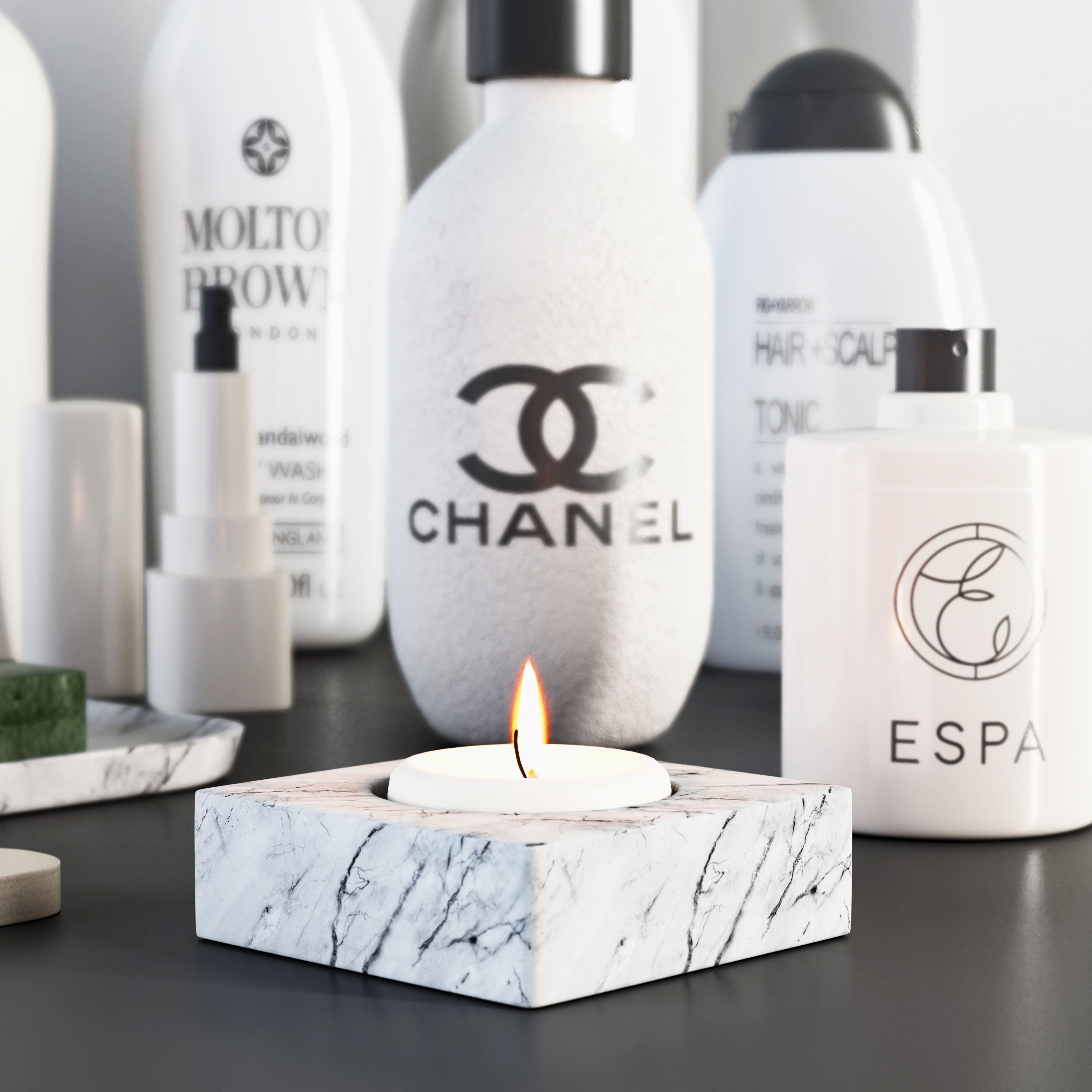 Bathroom Decorative Set 05 3D model_2