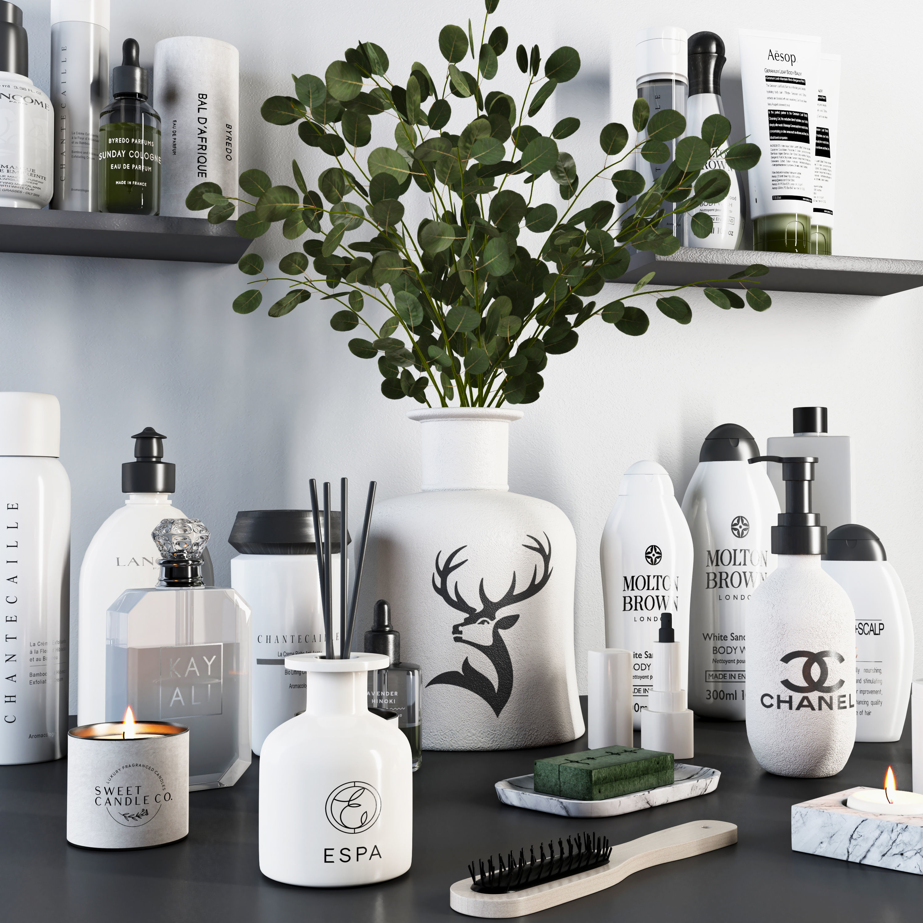 Bathroom Decorative Set 05 3D model_1