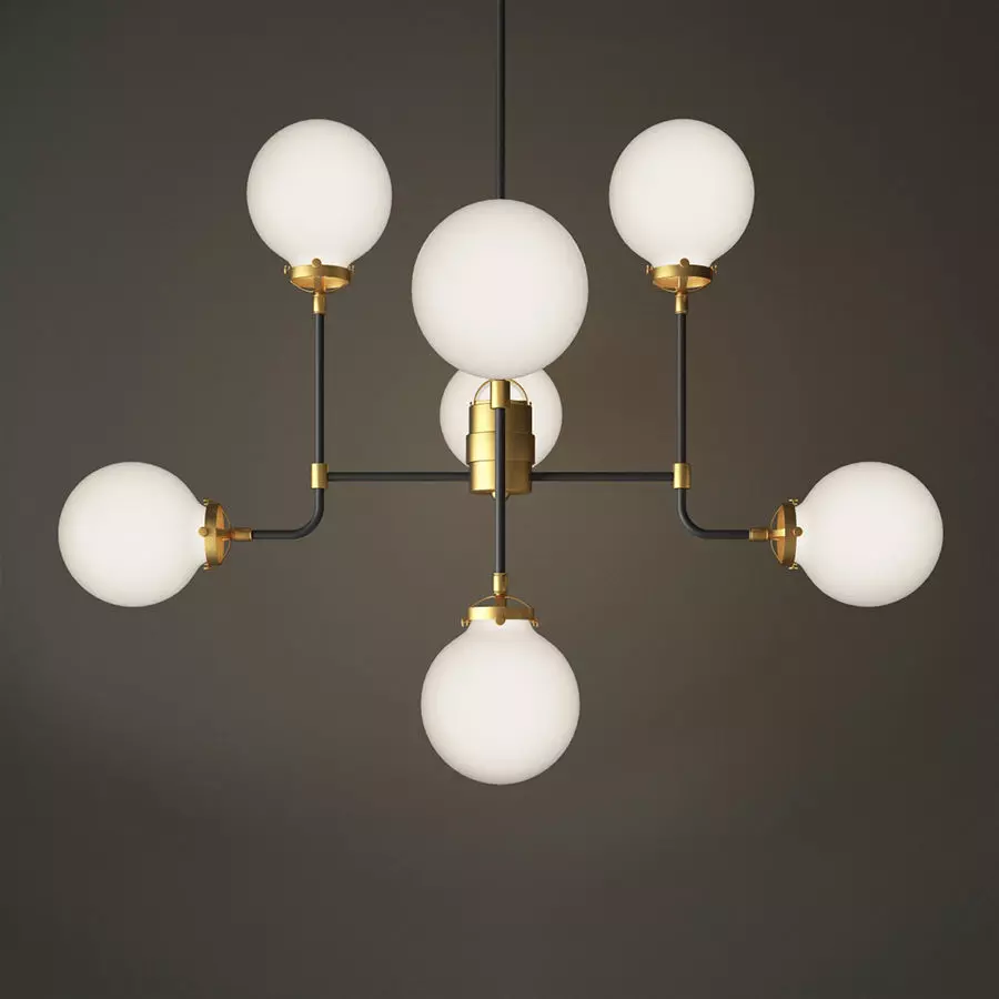 bistro globe clear glass 8 3D model_0