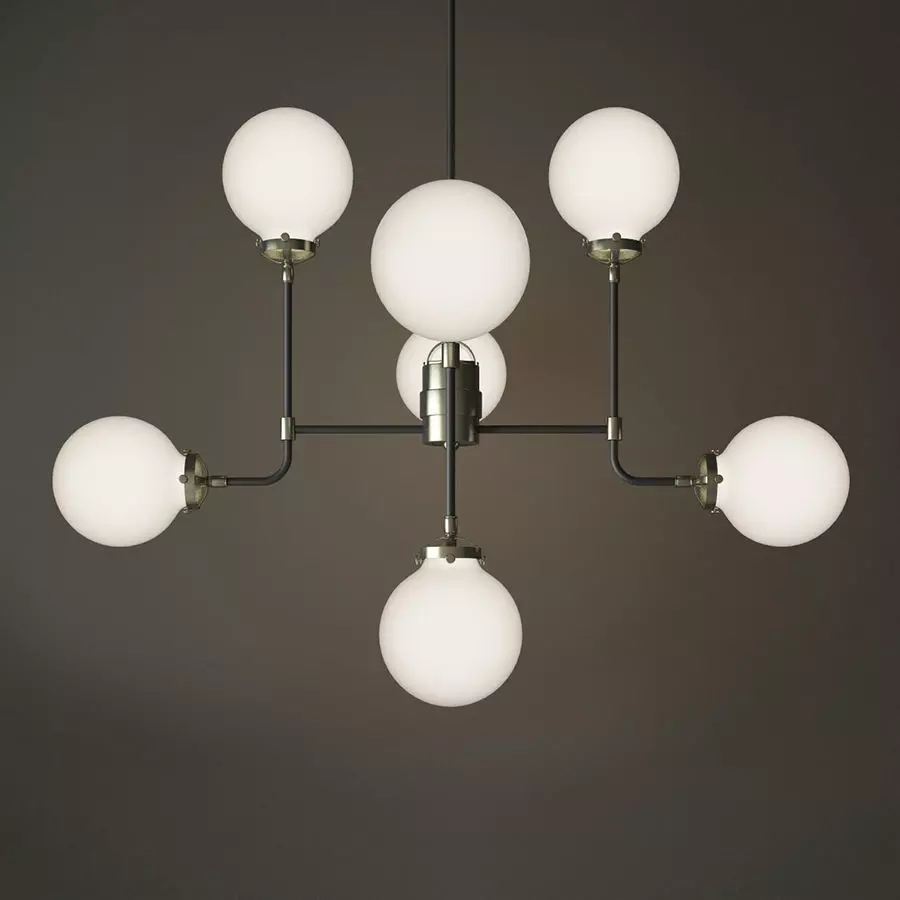 bistro globe clear glass 8 3D model_0