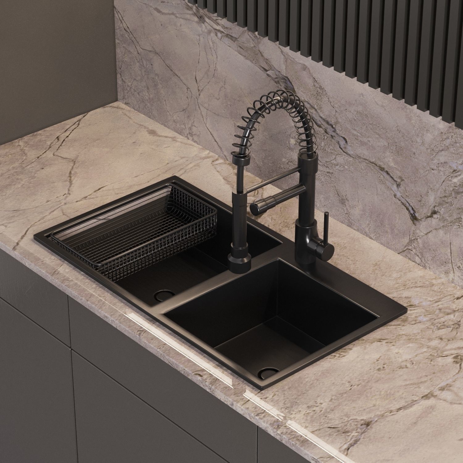 modern kitchen with island 009 3D model_3