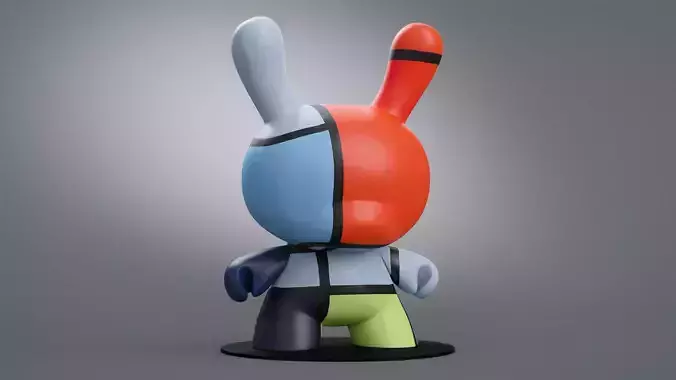 Kidrobot The Met 8 inch Masterpiece Dunny Monrian Composition