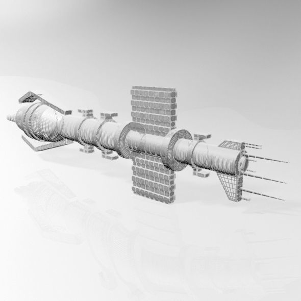 Space Destroyer 01 3D model_7