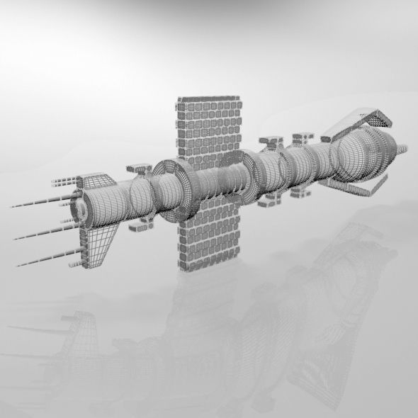 Space Destroyer 01 3D model_6