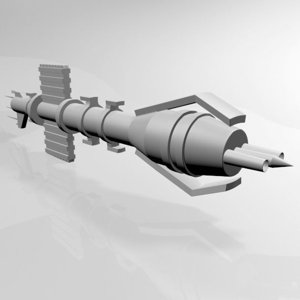 Space Destroyer 01 3D model_1