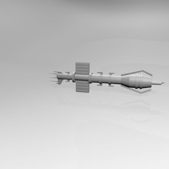 Space Destroyer 01 3D model_11