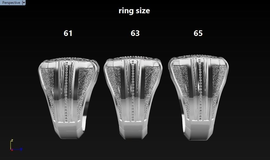 Signet ring for him 3D print model_7