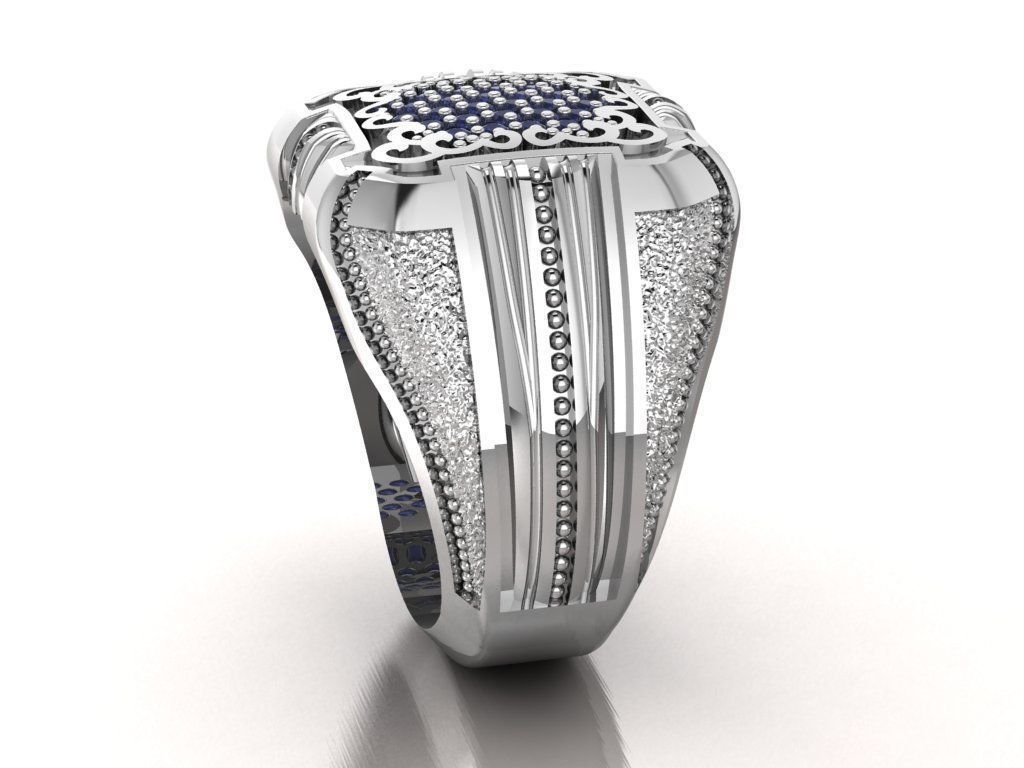 Signet ring for him 3D print model_6