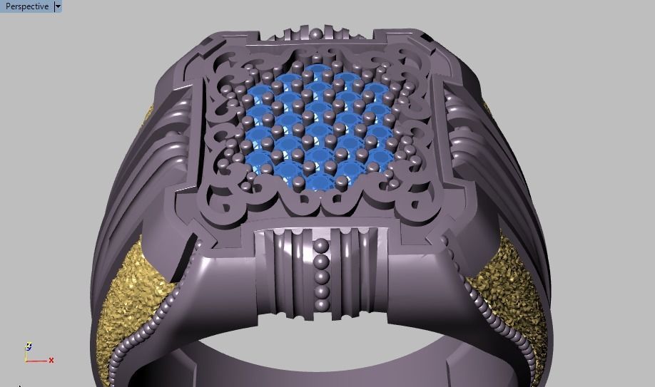 Signet ring for him 3D print model_34