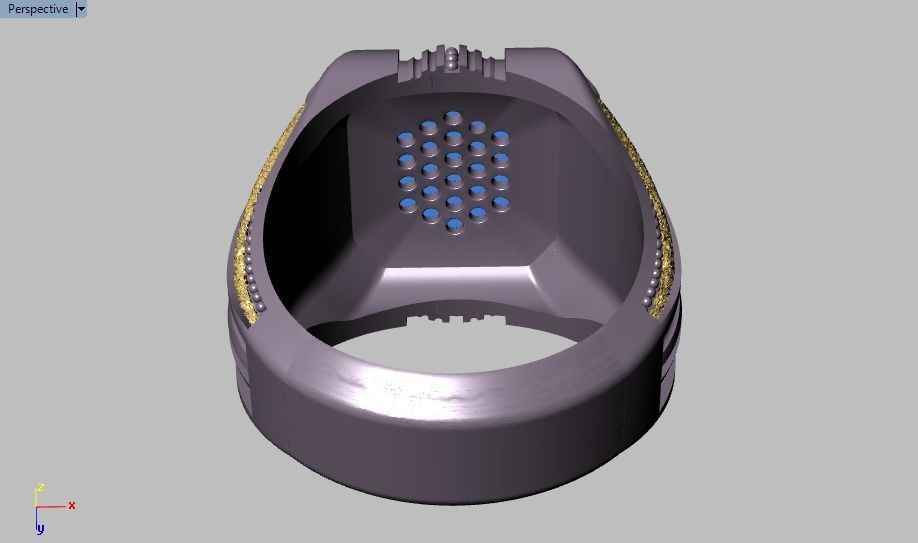 Signet ring for him 3D print model_33