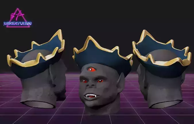 Angast head from MOTU 3D print model