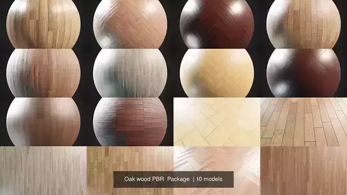 Oak wood PBR  Package 