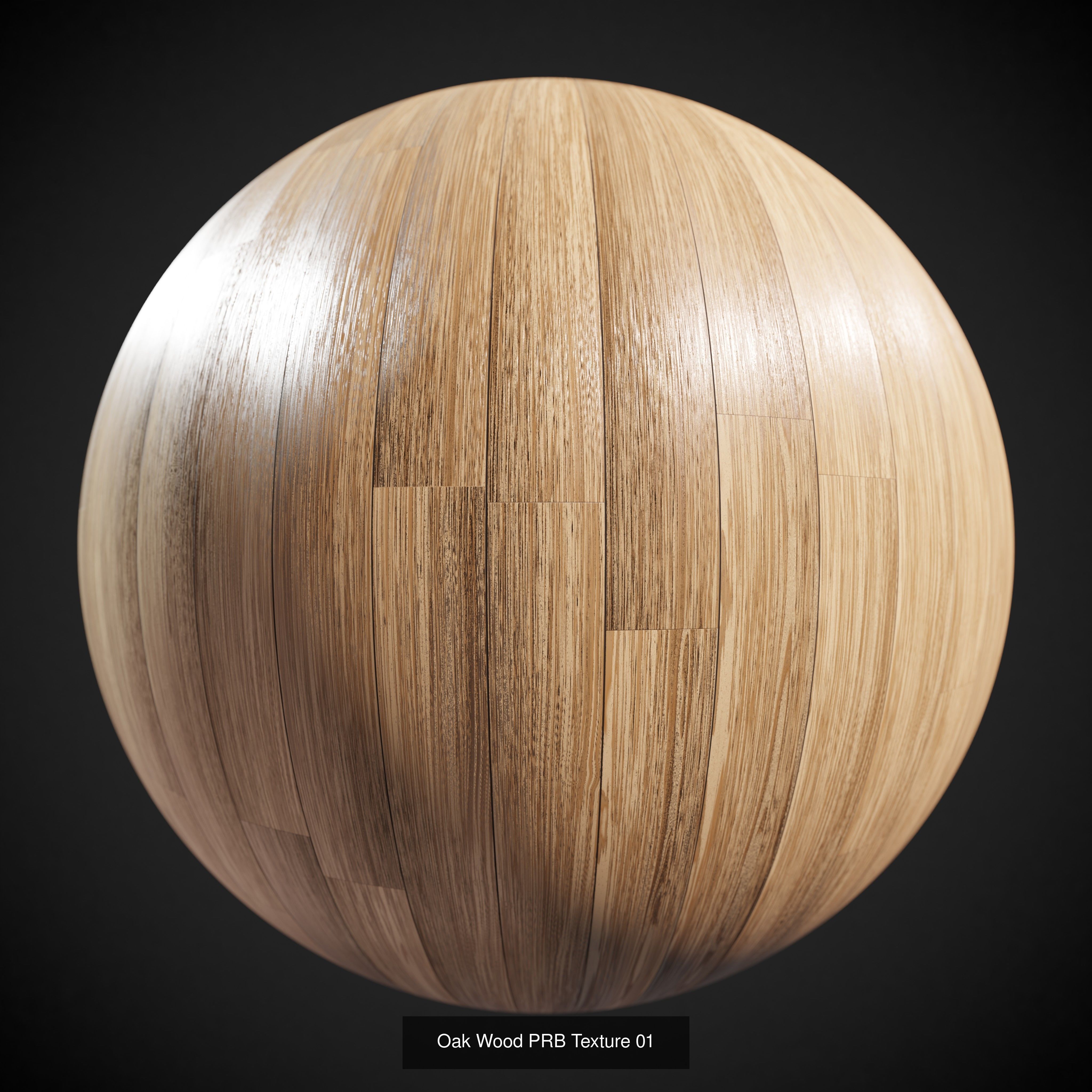 Oak wood PBR Package Texture_2