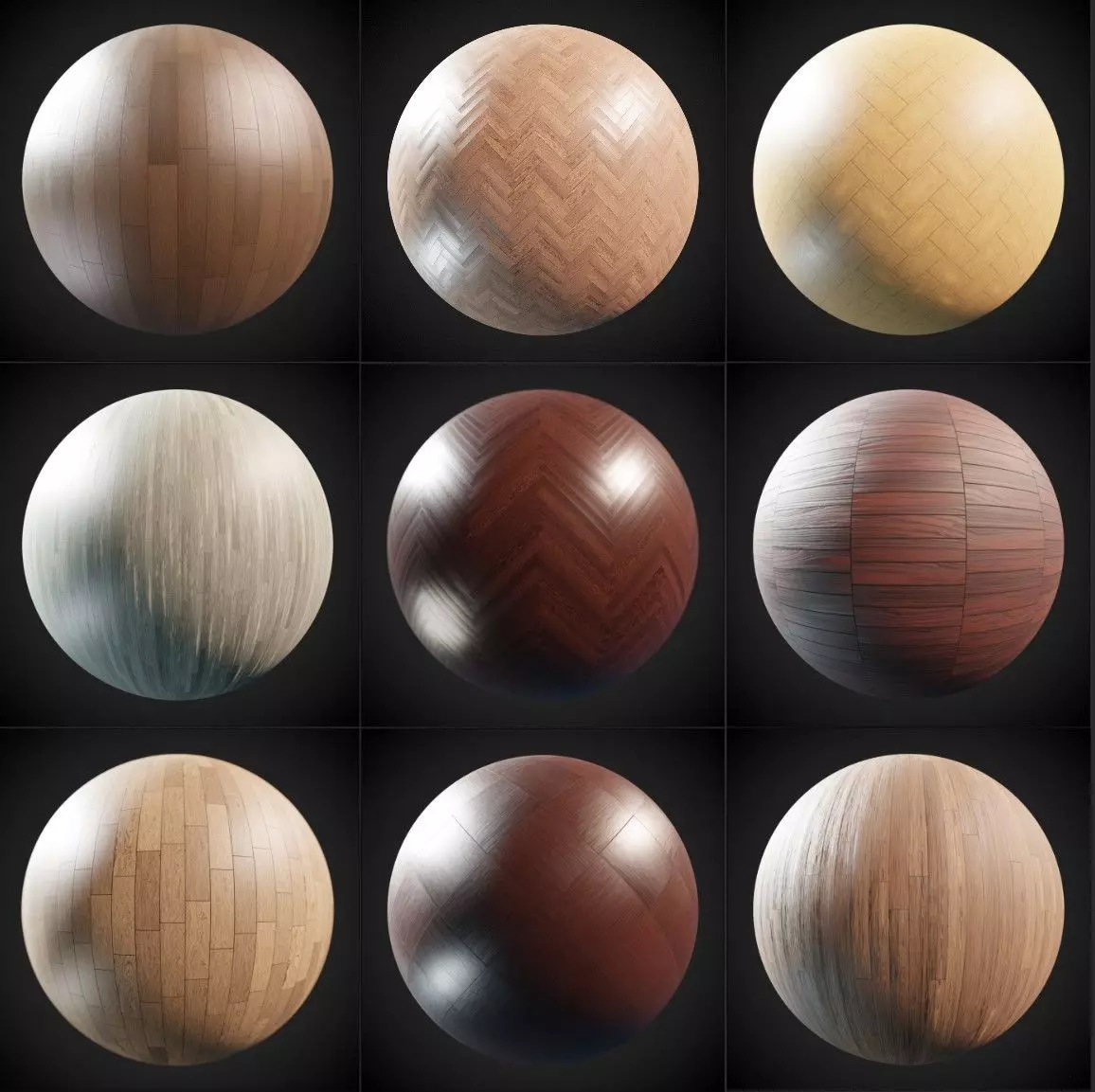 Oak wood PBR Package Texture_0