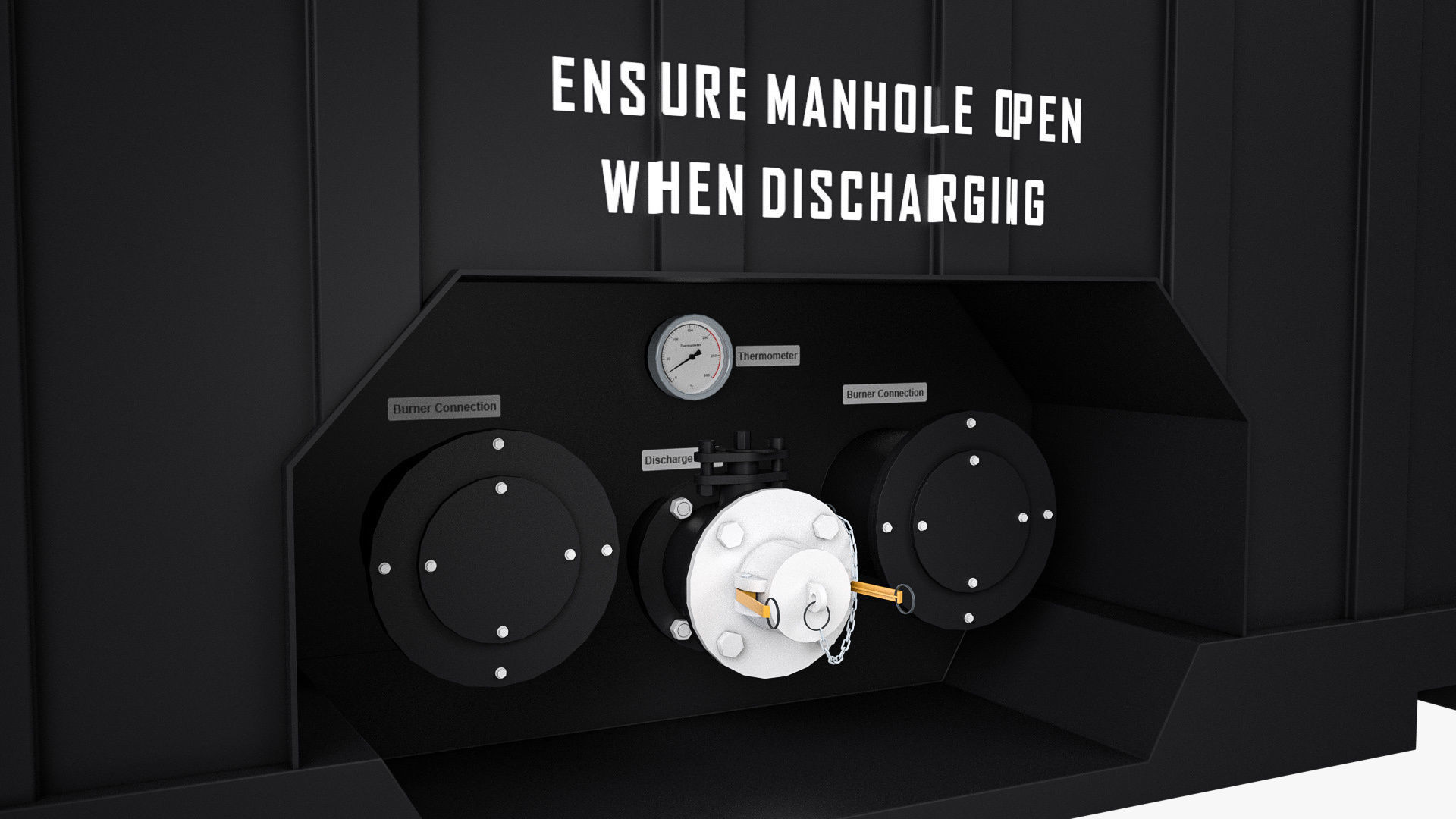 20 ft Bitumen Box Container 3D model_2