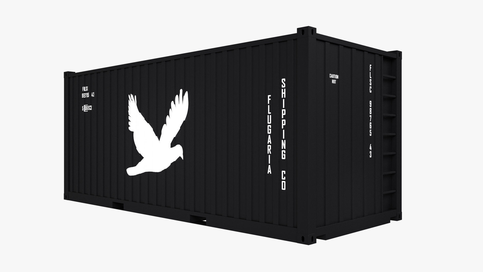 20 ft Bitumen Box Container 3D model_6