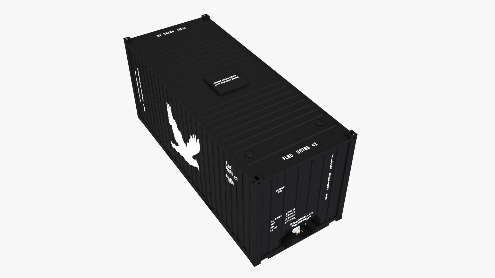 20 ft Bitumen Box Container 3D model_5