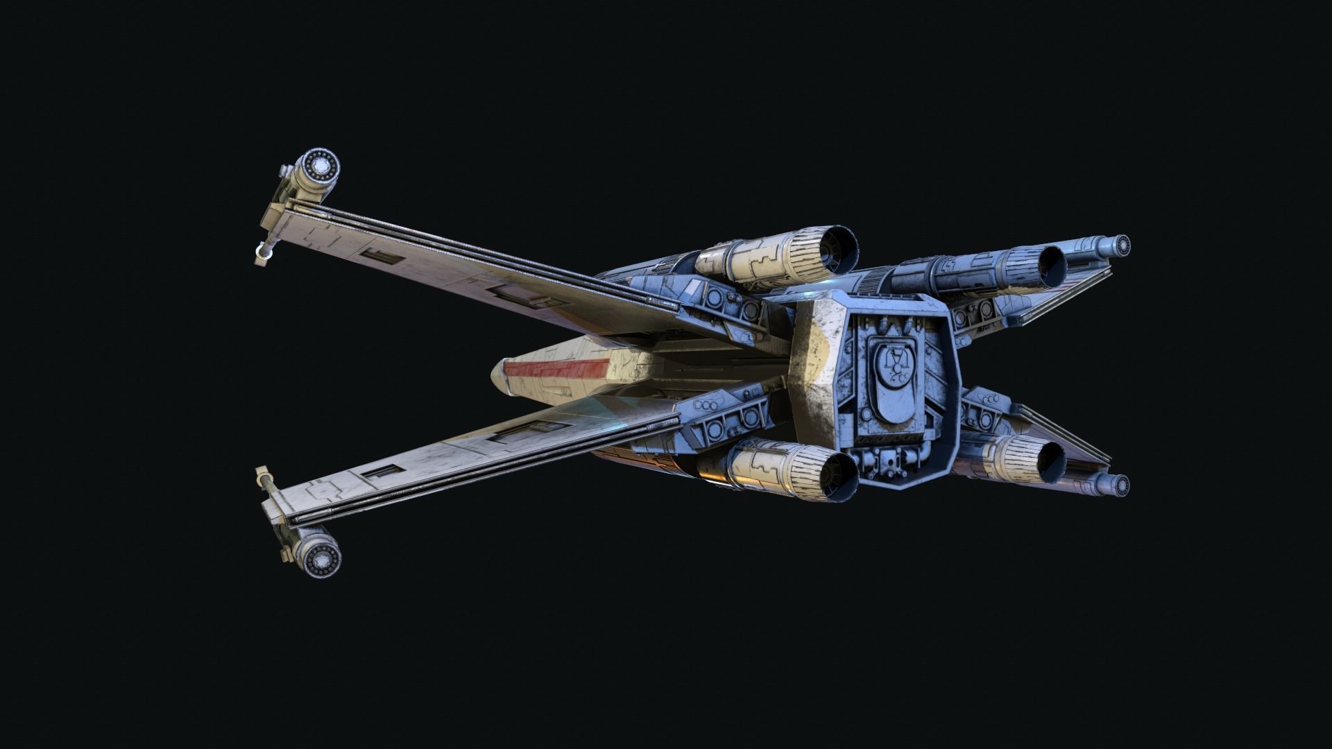 X-WING Star Wars 3D model_6