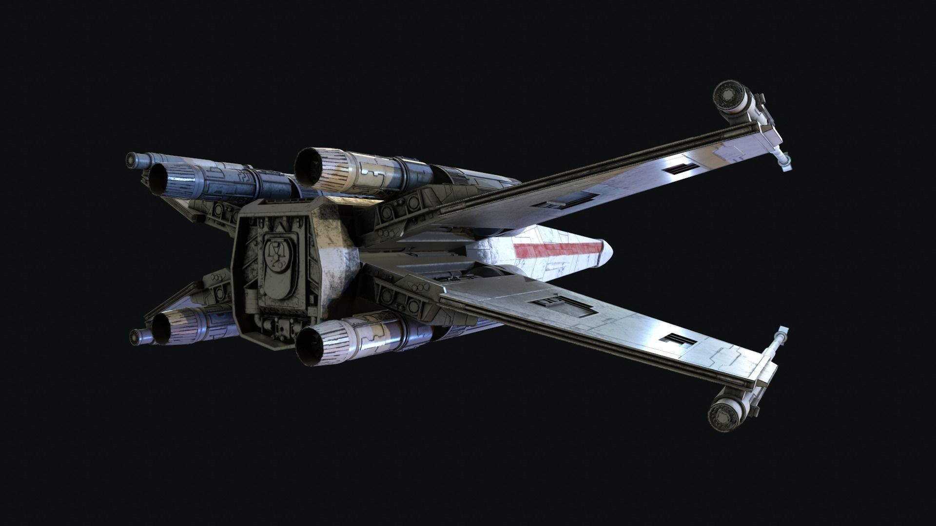 X-WING Star Wars 3D model_7