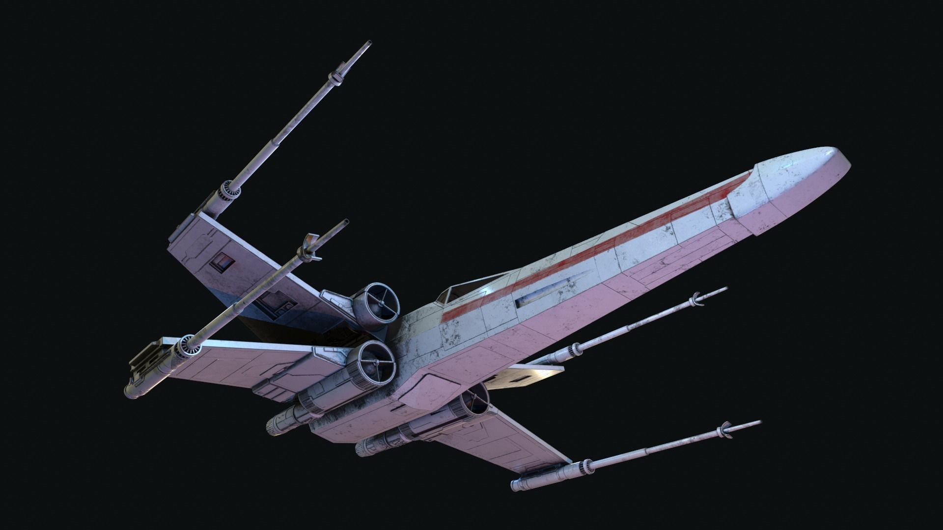 X-WING Star Wars 3D model_3