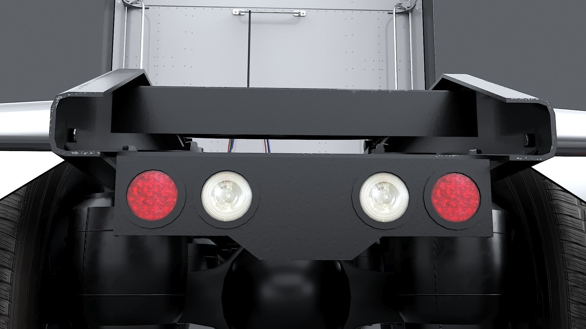 Kenworth T680 with detailed interior Low-poly 3D model_23