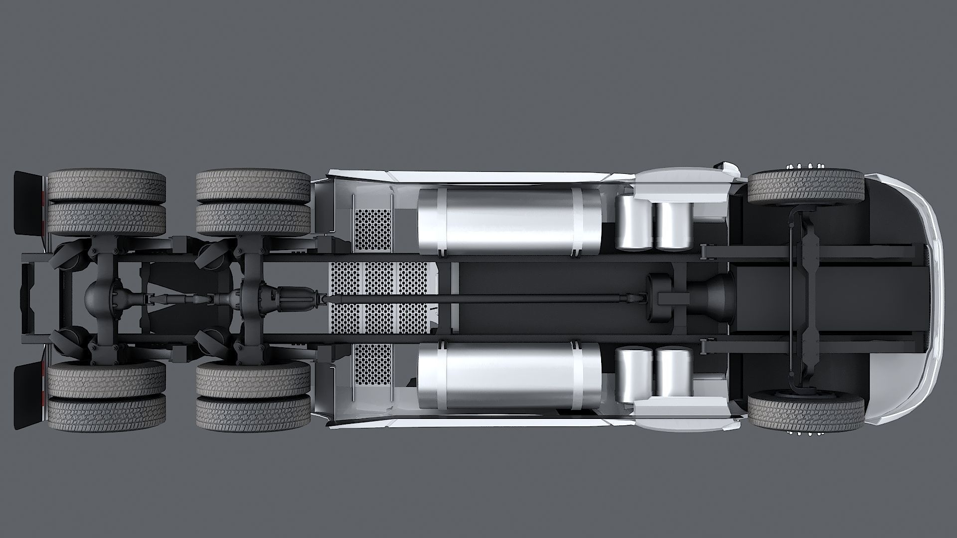 Kenworth T680 with detailed interior Low-poly 3D model_24