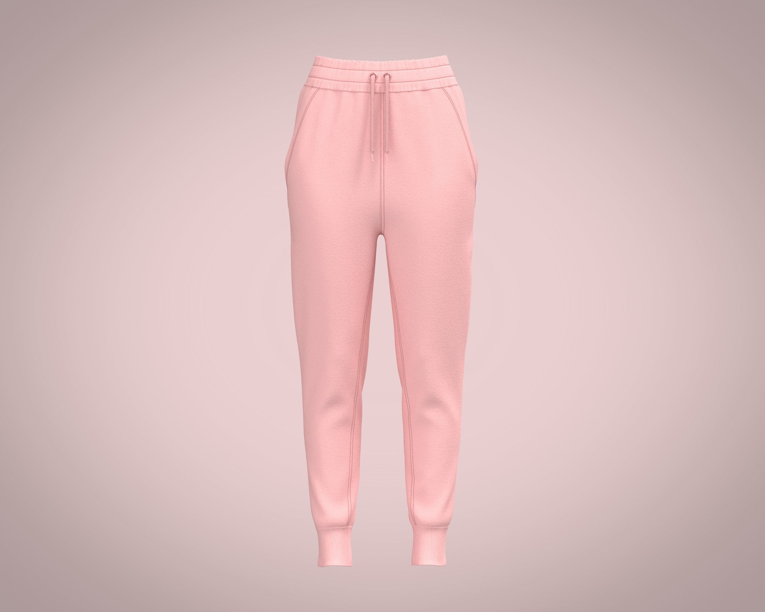 Ladies Hoodie with Jogger 3D model_6