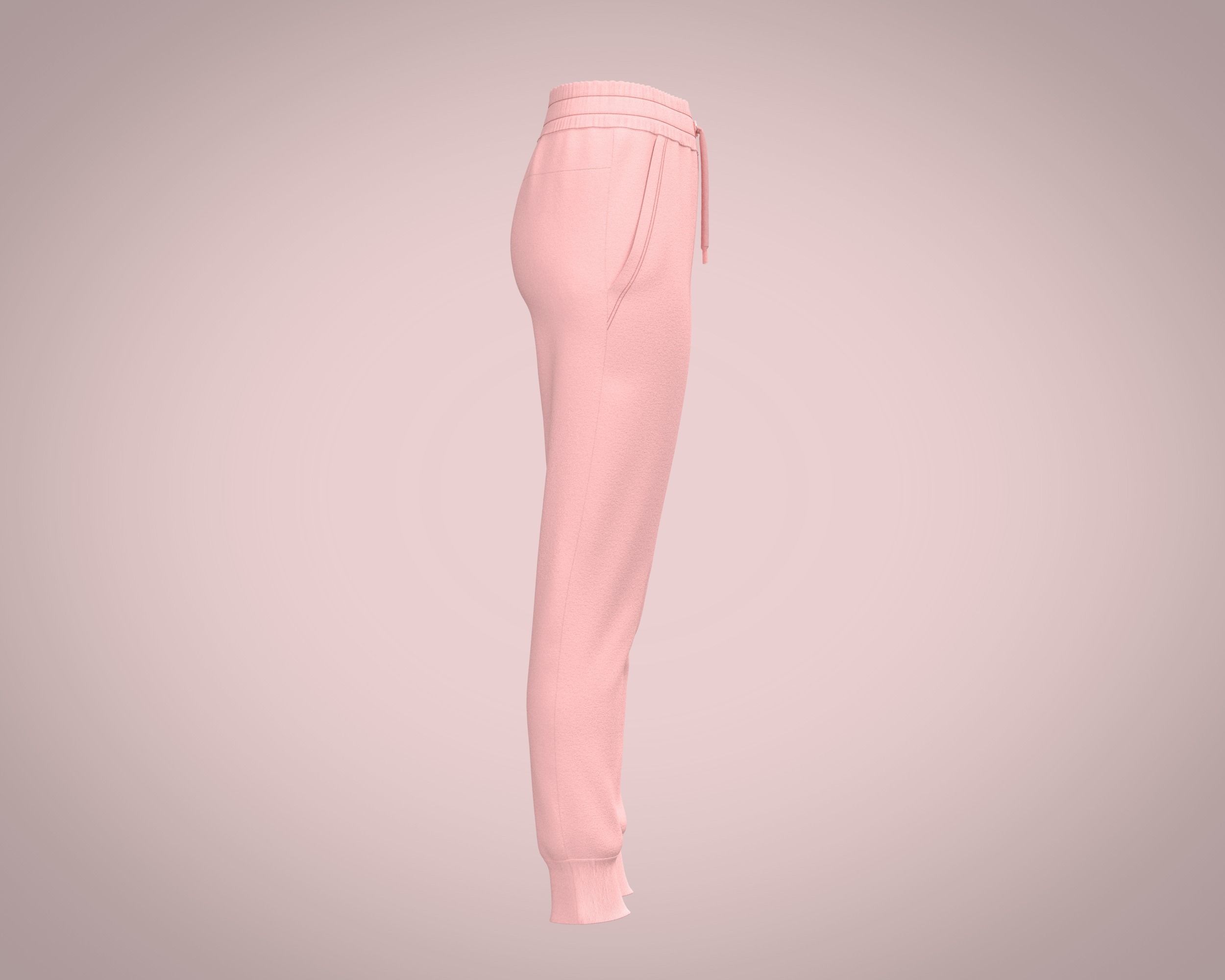 Ladies Hoodie with Jogger 3D model_7