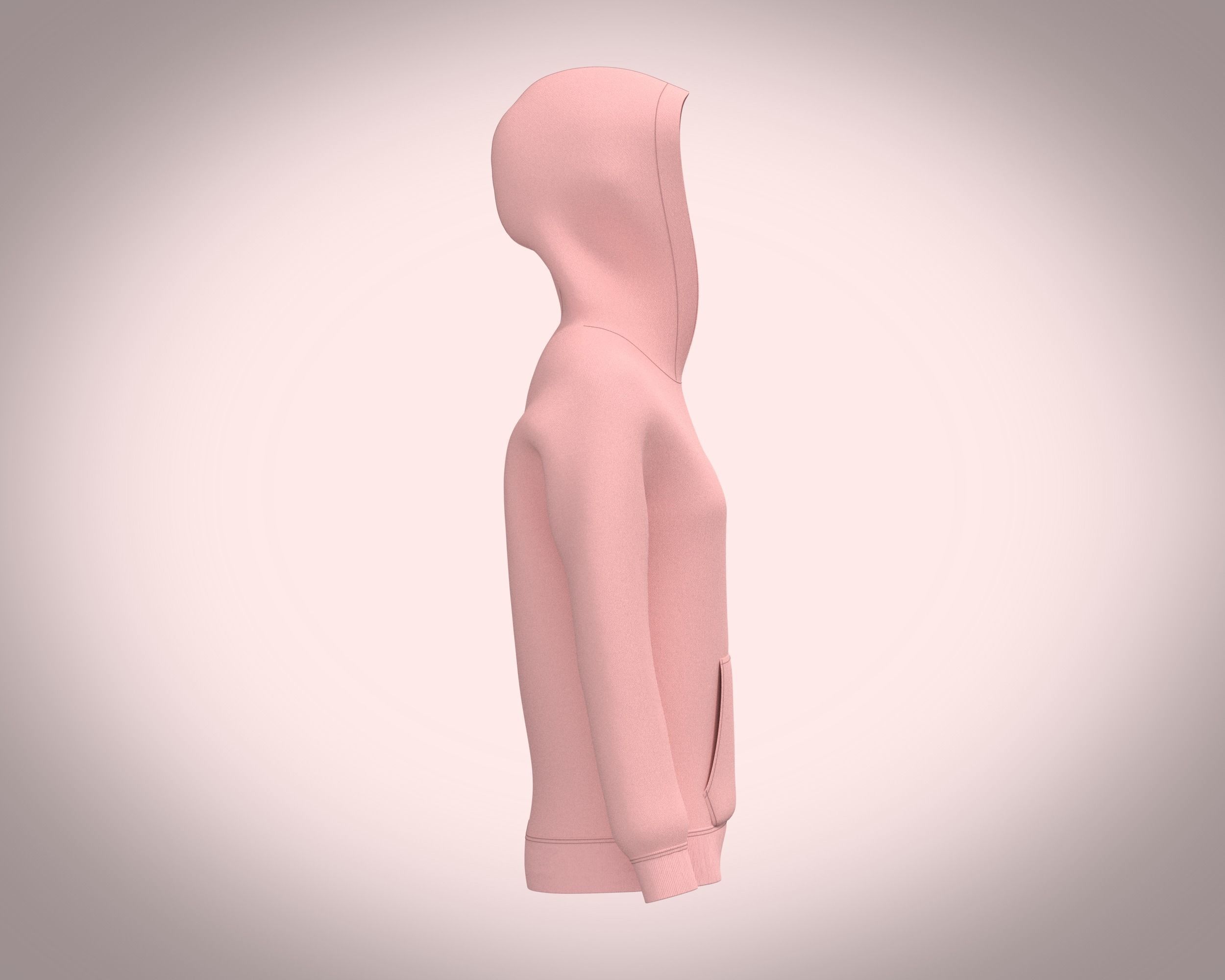 Ladies Hoodie with Jogger 3D model_2